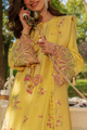 Rang Rasiya Premium Embroidered Lawn Unstitched 3Pc Suit - MYSHA(Butter Yellow)