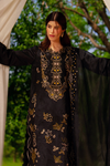 Rang Rasiya Premium Embroidered Lawn Unstitched 3Pc Suit - LAYL(Black)