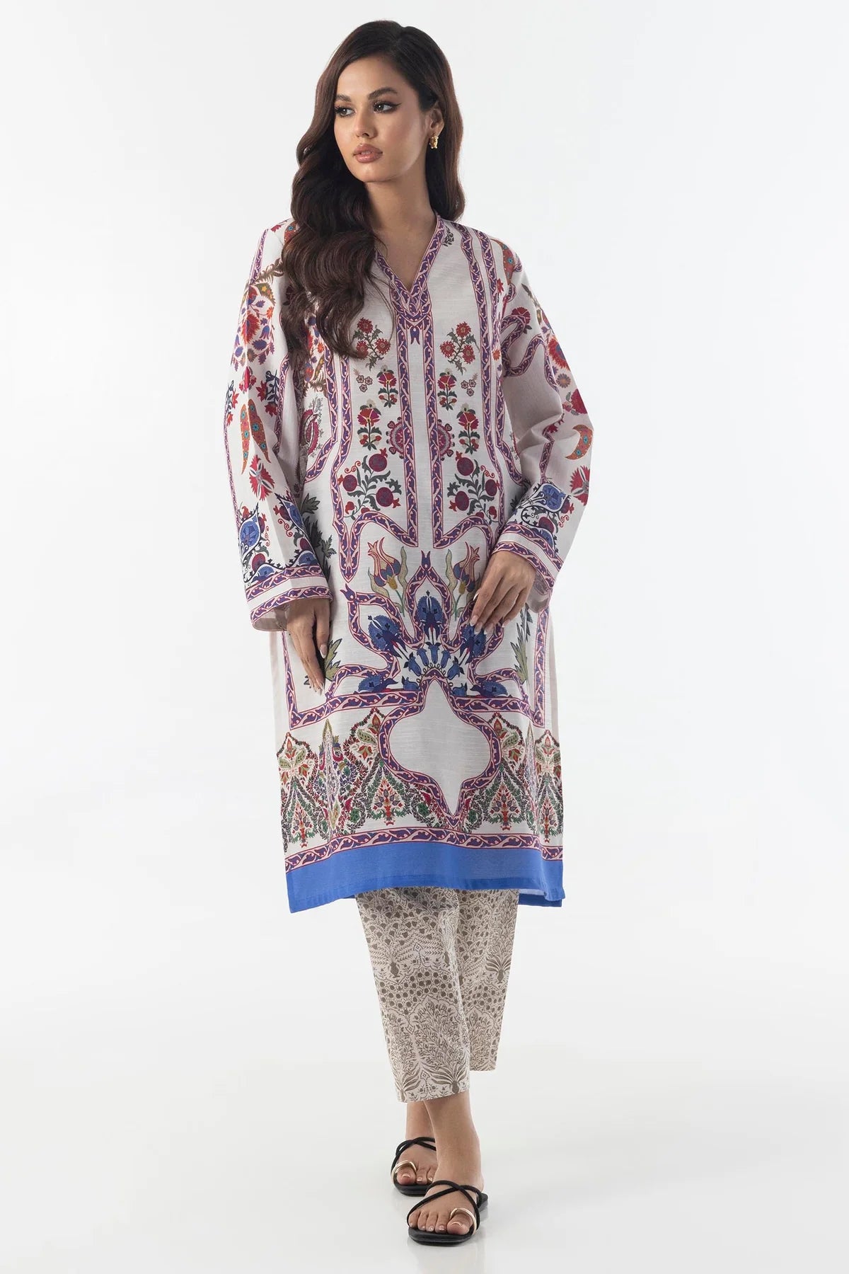 Sana Safinaz - Stitched Basic Printed Shirt+Shalwar (FW24BSP226P2T)
