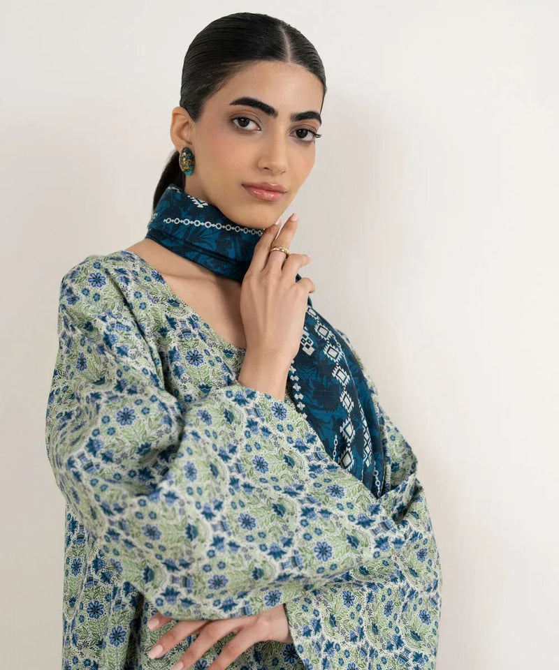 Sapphire Digital Printed Lawn | 3 PC Unstitched | SKU: 0U3PDY25V153 | Dark Beige