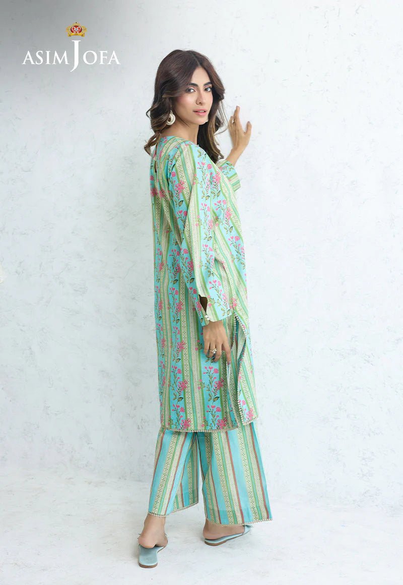 ASIM JOFA - PRINTED CAMBRIC STITCHED 2PCS - AJPB - 204 - Bristy's Collection