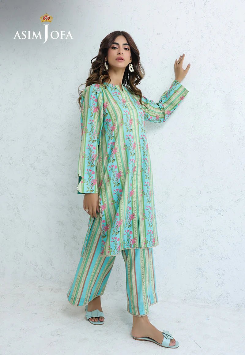 ASIM JOFA - PRINTED CAMBRIC STITCHED 2PCS - AJPB - 204 - Bristy's Collection