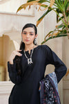 Elegant Pakistani Gulzar Yousaf (GL) Stitched 3 PCs - (Midnight Black) - Bristy's Collection