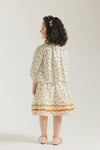 ETHNC Kids - CO - ORD SET - SHIRT - FLARED FIT - SHORT LENGTH SKIRT - White Color - Bristy's Collection