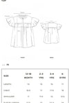 ETHNC Kids - CO - ORD SET - SHIRT - FLARED FIT - SHORT LENGTH SKIRT - White Color - Bristy's Collection
