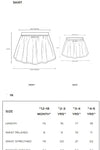 ETHNC Kids - CO - ORD SET - SHIRT - FLARED FIT - SHORT LENGTH SKIRT - White Color - Bristy's Collection