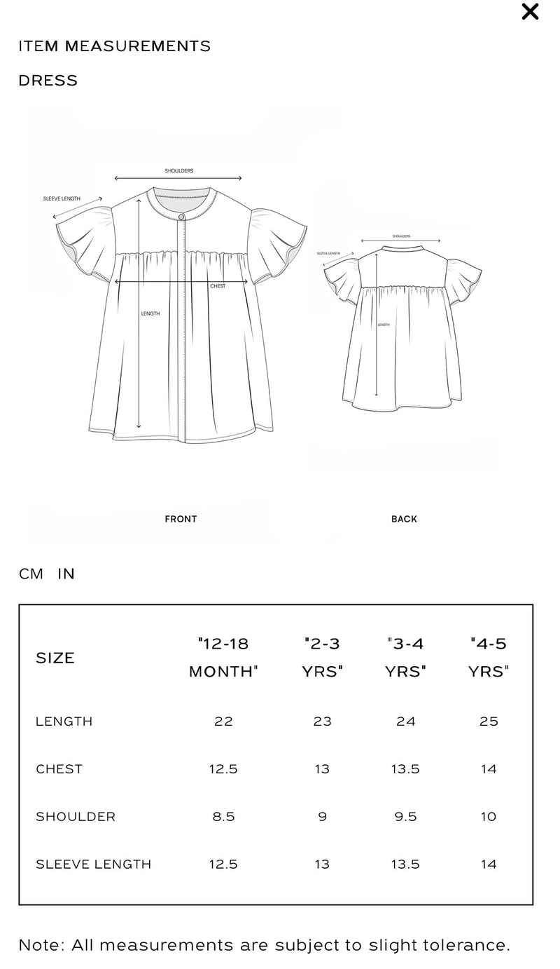 ETHNC Kids - DRESS - DRESS - FLARED FIT - ROUND NECK - QUARTER SLEEVES - SHORT LENGTH - JET BLACK - Bristy's Collection