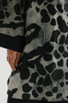 ETHNC - PRINTED SUIT - SHIRT - REALX FIT - V NECK - SHALWAR - GATHERED HEM - JET BLACK | E8069/102/902 - Bristy's Collection