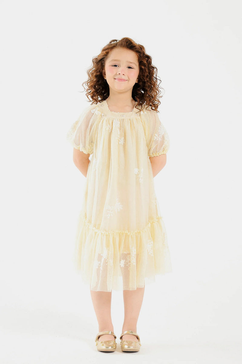 ETHNC Kids -EMBROIDERED DRESS -off-white (E0909/401/005)