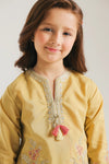 ETHNC Kids Embriodered suit-PALE YELLOW  (E0945404114)