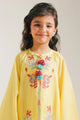 ETHNC Kids Summer Embroidered Cotton Frock /Dress - Bright Yellow (E1417_401_106)