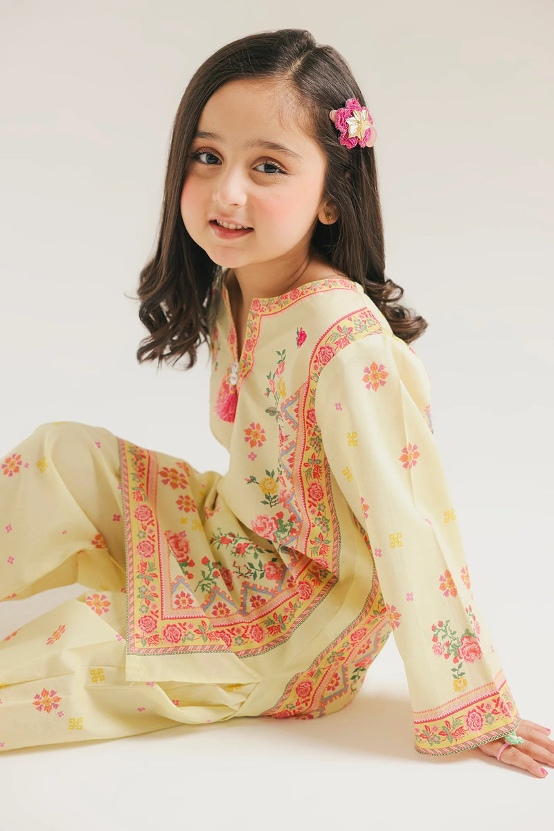 ETHNC KIDS - Printed Suit-yellow Beige | E1693/402/112