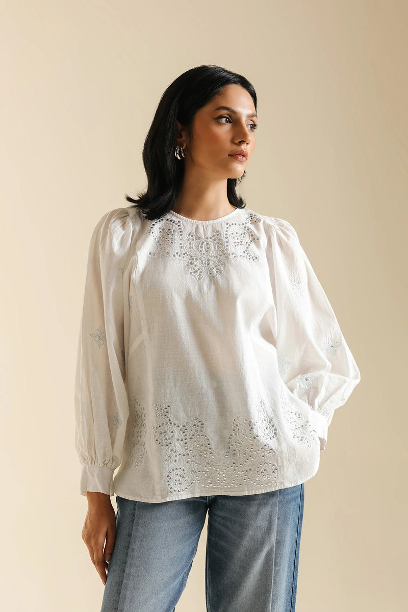 ETHNC Boho Kurti - Lemon Icing (S4E0577/119/004)