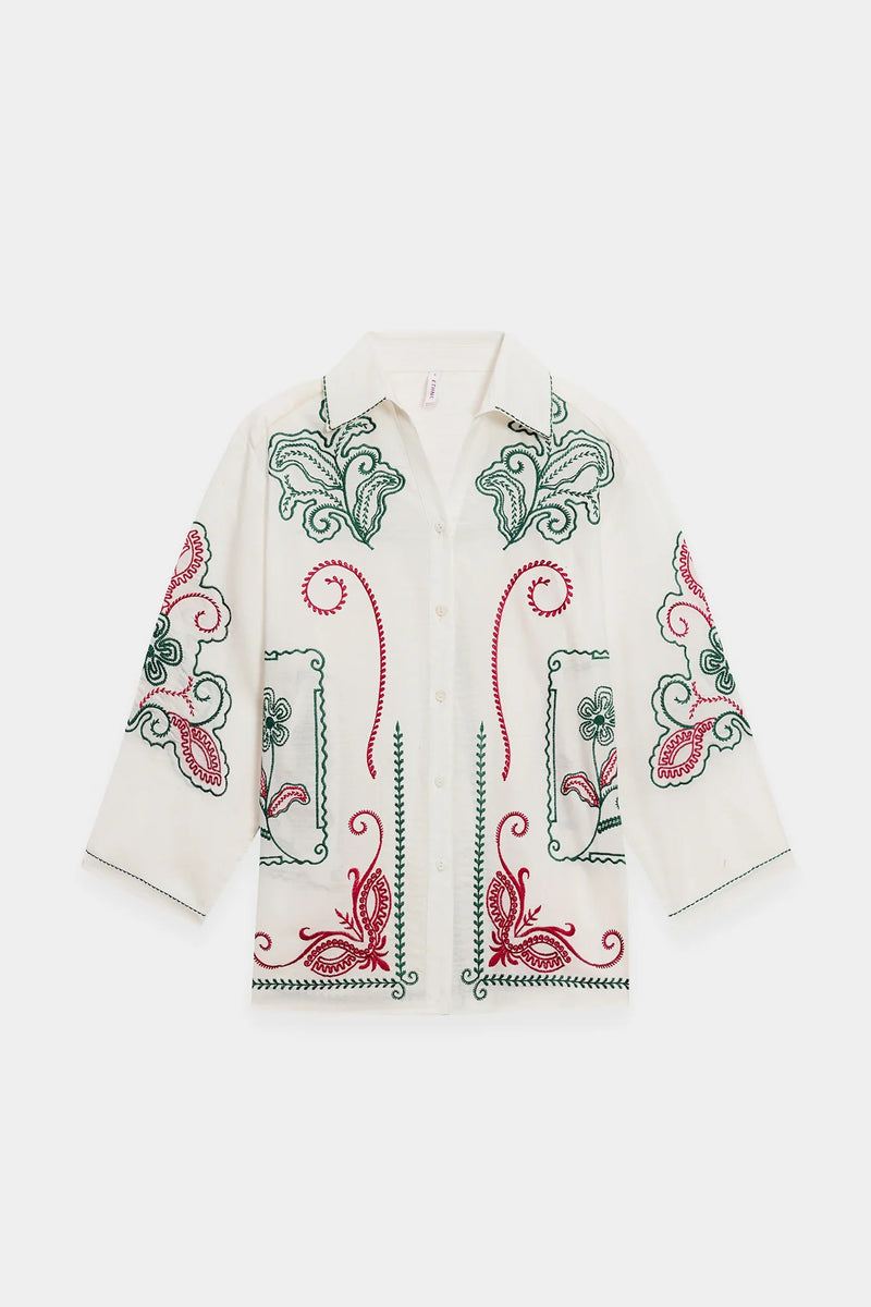 ETHNC Embroidered SUIT - WHITE | E0656/106/001