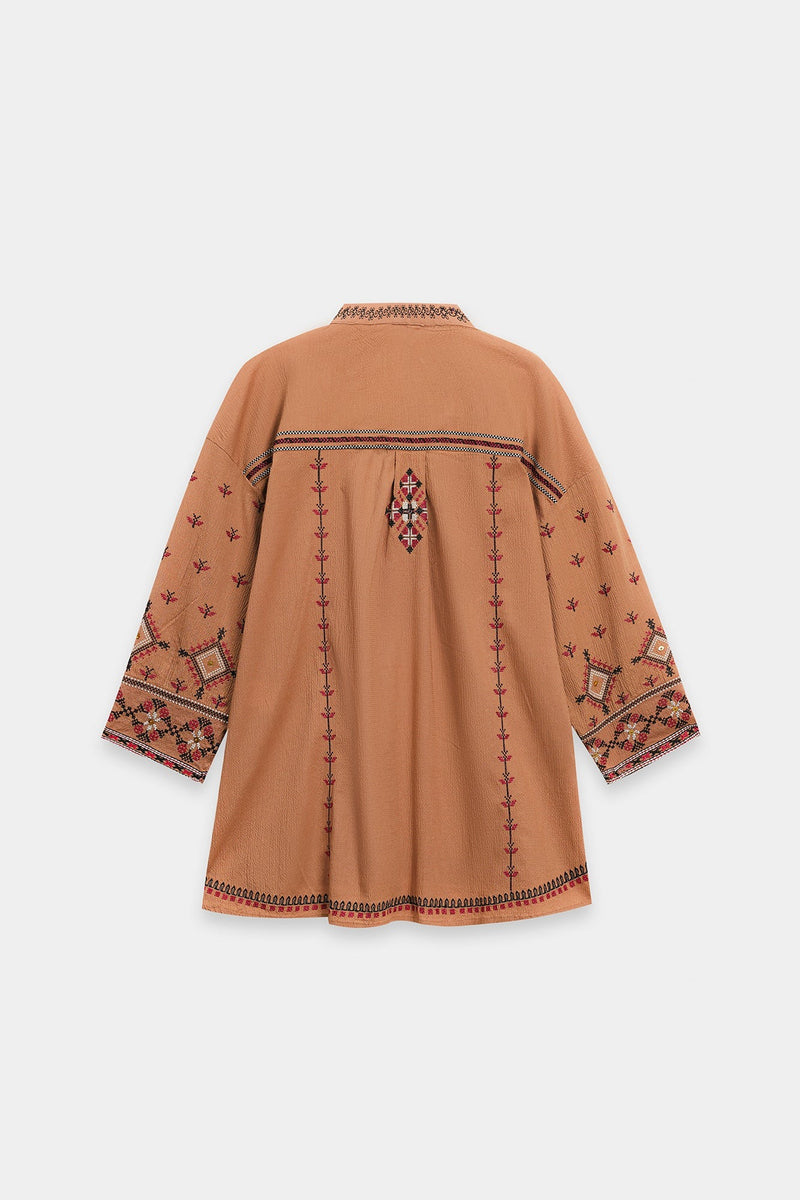 ETHNC Boho Kurti -DARK BROWN- (S4E0586/119/803)