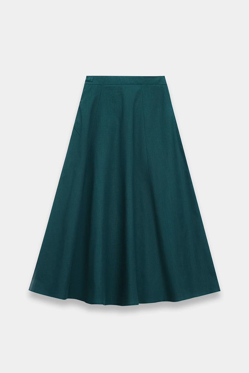 ETHNC suit ( Skirt & Shirt )  TEAL | E0727/106/711