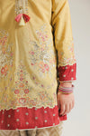 ETHNC Kids Embriodered suit-PALE YELLOW  (E0945404114)