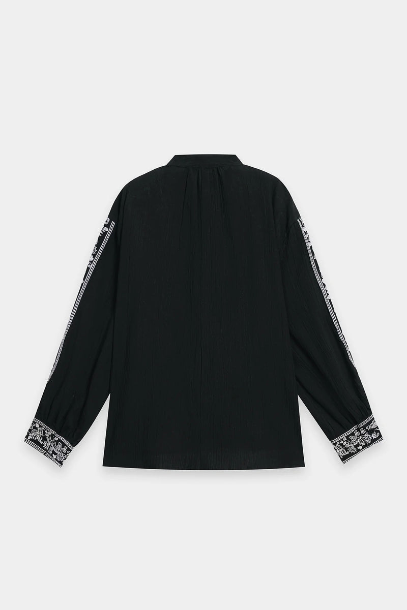ETHNC Embroidered  Kurti - JET BLACK | S3E0447/119/902