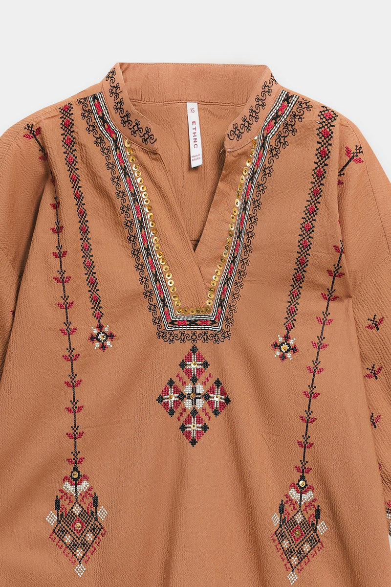 ETHNC Boho Kurti -DARK BROWN- (S4E0586/119/803)