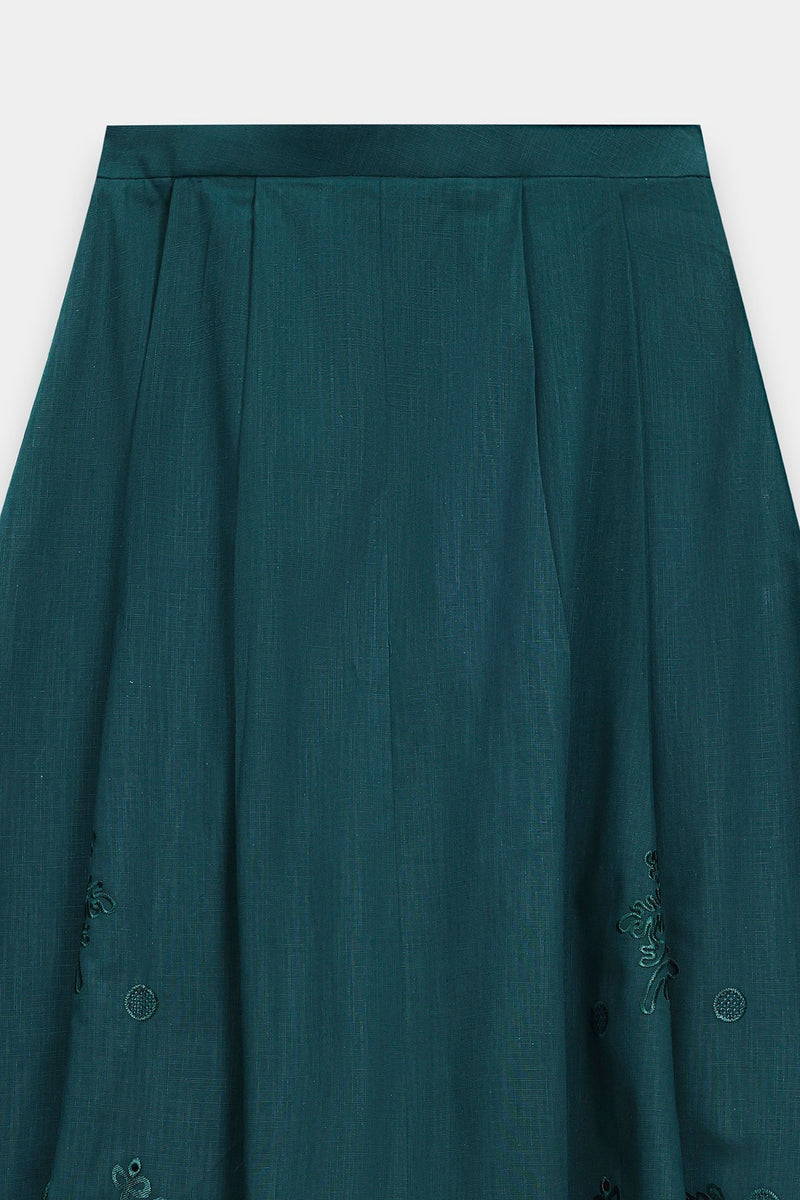 ETHNC suit ( Skirt & Shirt )  TEAL | E0727/106/711
