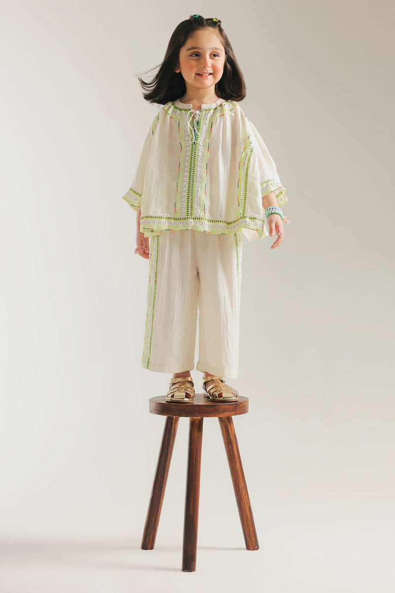 Ethnic Kids - Co-ord Set - Off White E1560 301 002