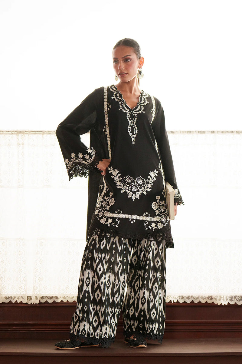 ETHNC EMBROIDERED SUIT | BLACK | E4645/103/901