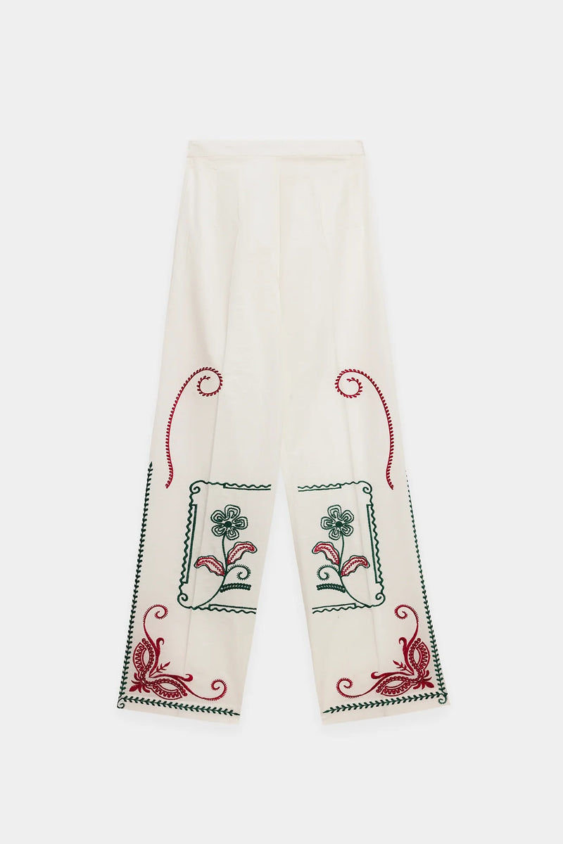 ETHNC Embroidered SUIT - WHITE | E0656/106/001