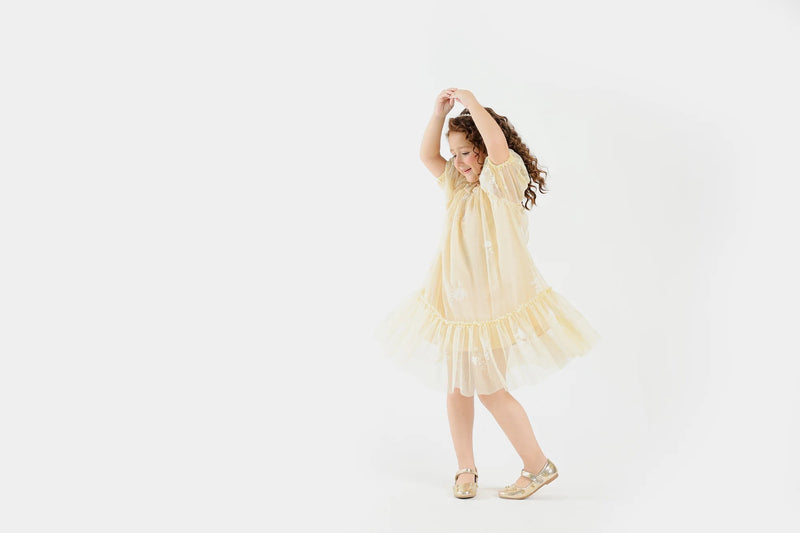ETHNC Kids -EMBROIDERED DRESS -off-white (E0909/401/005)