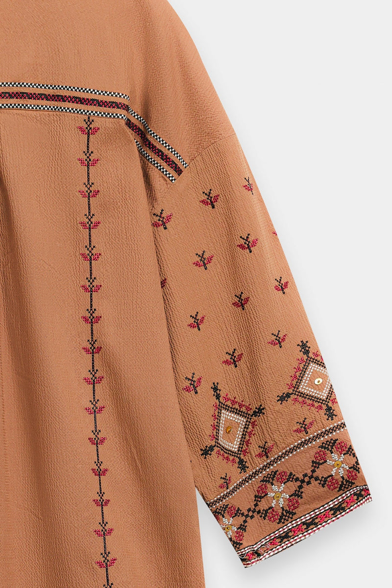 ETHNC Boho Kurti -DARK BROWN- (S4E0586/119/803)