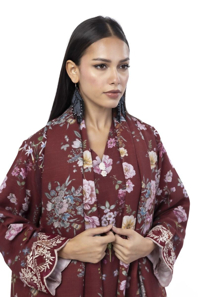 KHAADI-Embroidered | Blended Khaddar Tailored 3 Piece-CV06BST