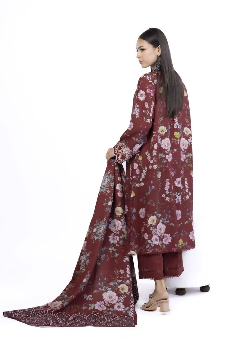 KHAADI-Embroidered | Blended Khaddar Tailored 3 Piece-CV06BST