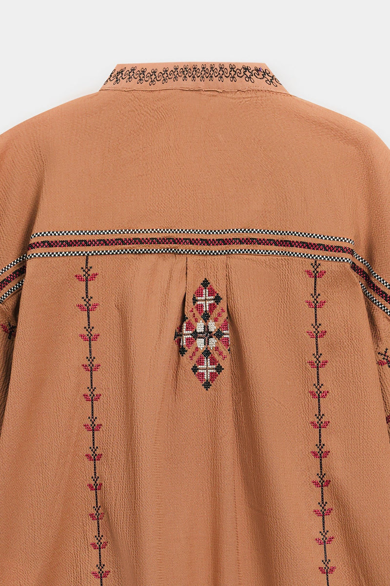 ETHNC Boho Kurti -DARK BROWN- (S4E0586/119/803)