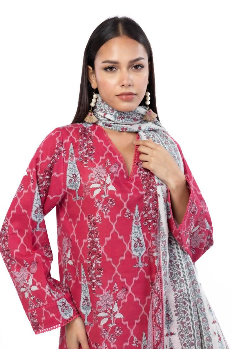 KHAADI - Printed Khaddar Fabrics 3 Piece