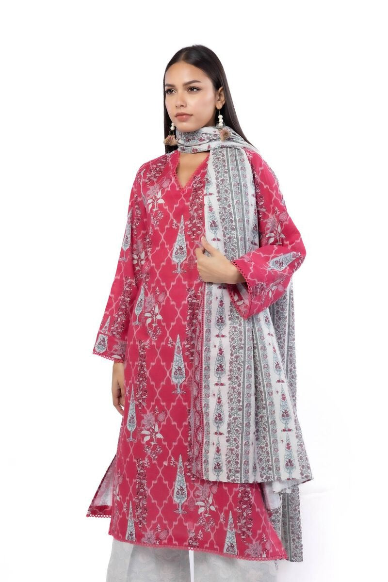 KHAADI - Printed Khaddar Fabrics 3 Piece