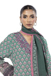 KHAADI-Embroidered | Slub Cotton Fabrics 3 Piece-LKW76B
