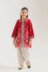 ETHNC Kids Embroidered Suit- BRICK RED | E1001/404/305