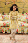ETHNC Kids Embroidered Suit -PALE YELLOW | E0991/404/226