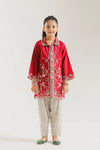 ETHNC Kids Embroidered Suit- BRICK RED | E1001/404/305