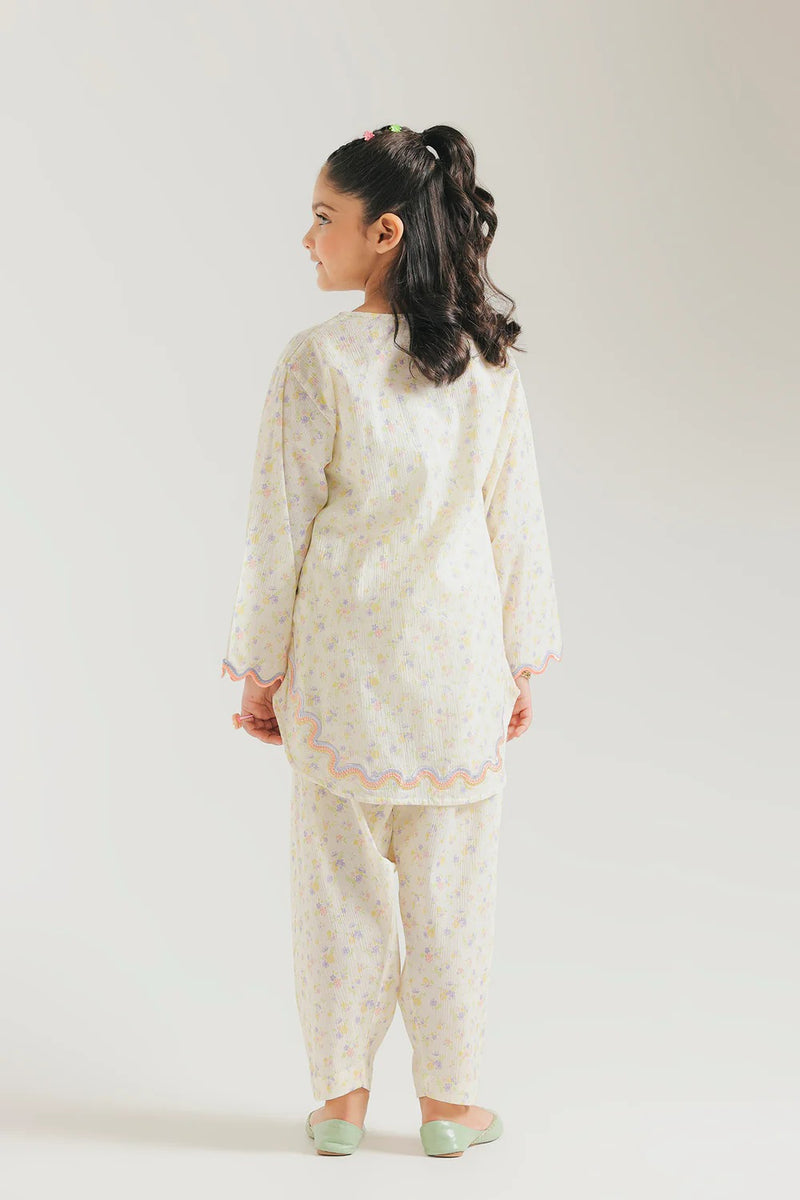 ETHNC Kids Embroidered Suit -Lemon Icing (E1575/402/004)
