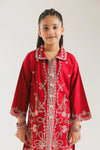 ETHNC Kids Embroidered Suit- BRICK RED | E1001/404/305