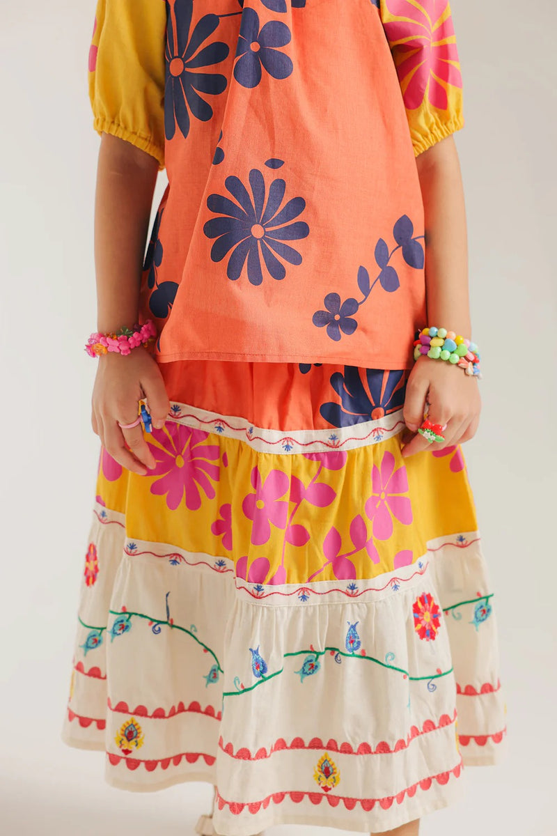 Ethnic Kids - Co-ord Set - Tangerine E1769 301 211