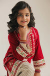 ETHNC Kids EMBROIDERED SUIT (E0988/404/416)- WINE