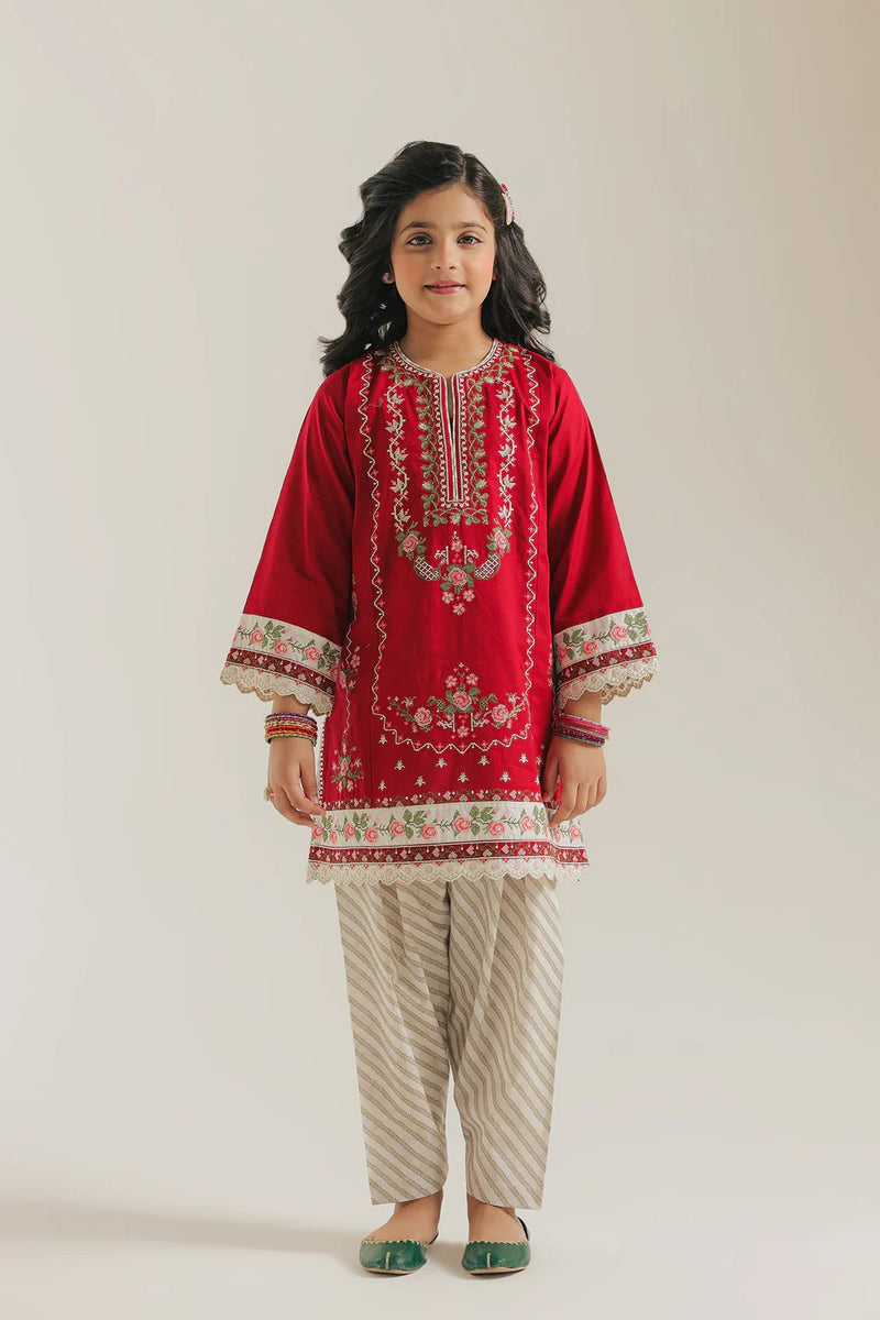 ETHNC Kids EMBROIDERED SUIT (E0988/404/416)- WINE