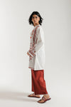 ETHNC Embroidered Suit- White | E7822/102/001