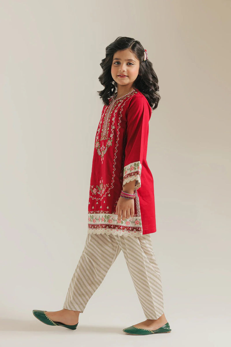 ETHNC Kids EMBROIDERED SUIT (E0988/404/416)- WINE