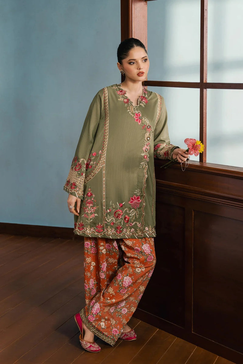 ETHNC EMBROIDERED SUIT | OLIVE | E4748-103-121