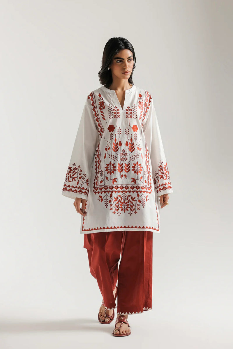 ETHNC Embroidered Suit- White | E7822/102/001