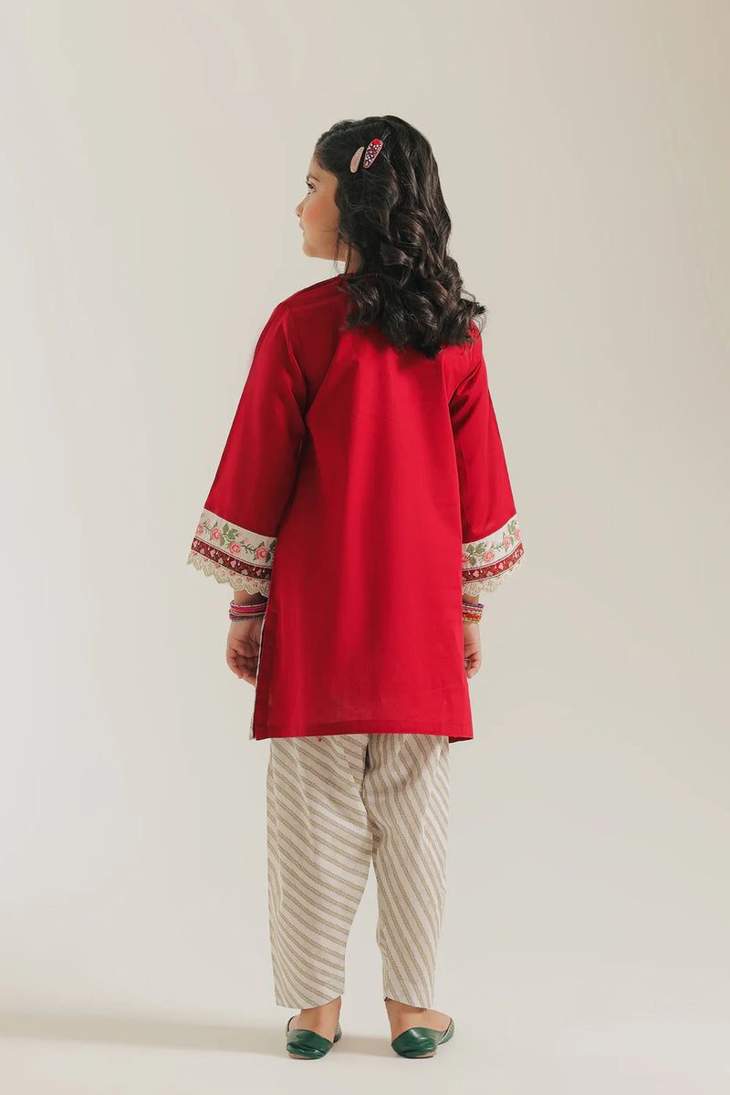 ETHNC Kids EMBROIDERED SUIT (E0988/404/416)- WINE