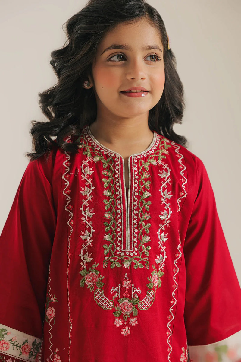ETHNC Kids EMBROIDERED SUIT (E0988/404/416)- WINE