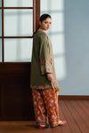 ETHNC EMBROIDERED SUIT | OLIVE | E4748-103-121